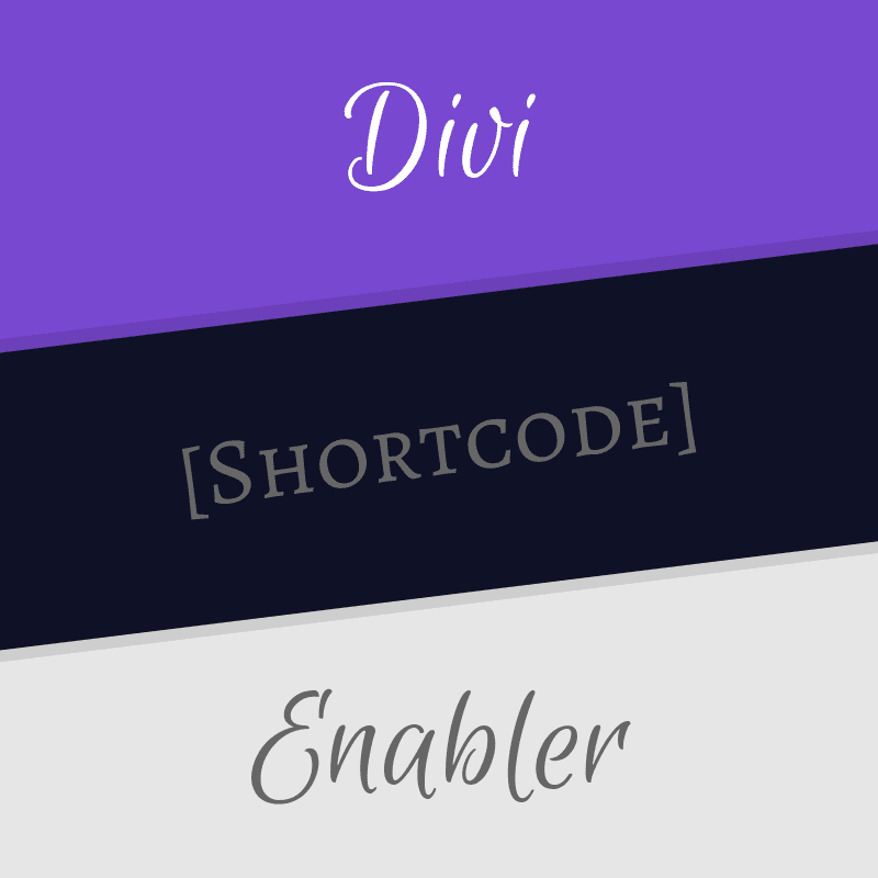 Divi Shortcode Enabler v1.4.8 Divi简码插件下载