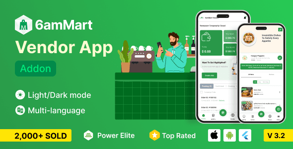 6amMart – Vendor App v4.0 供应商应用程序app源码下载