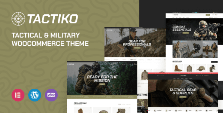 Tactiko v1.9.3 战术和军事商店 WooCommerce 主题下载