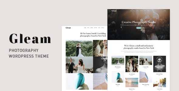 Gleam v1.9.4 作品集摄影 WordPress 主题下载
