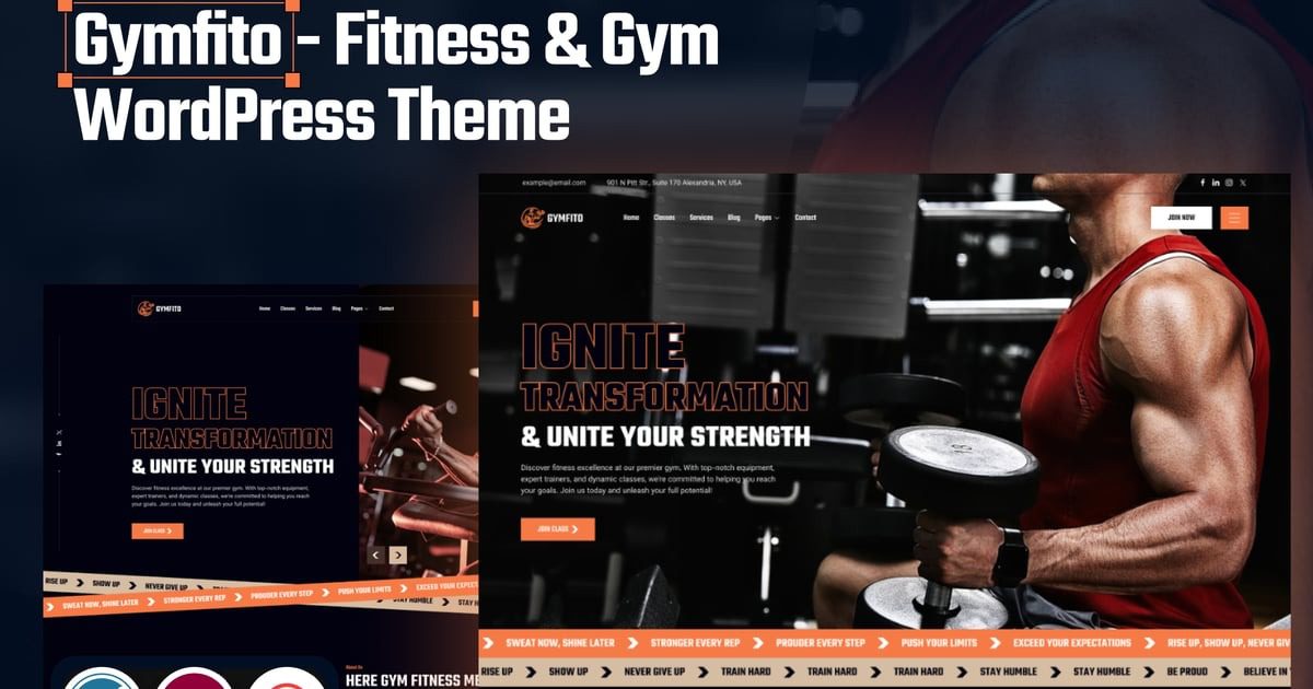 Gymfito v1.1 健身和健身房 WordPress下载