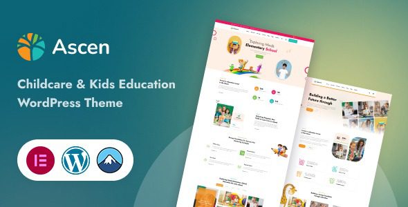 Ascen v1.5.0 儿童保育和儿童教育WordPress主题下载