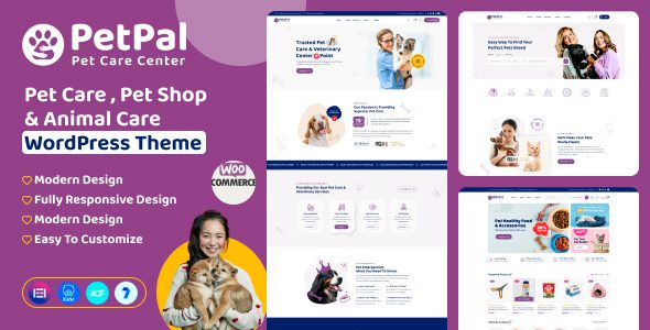 Petpal v1.0 – 宠物护理和宠物店 WordPress 主题下载