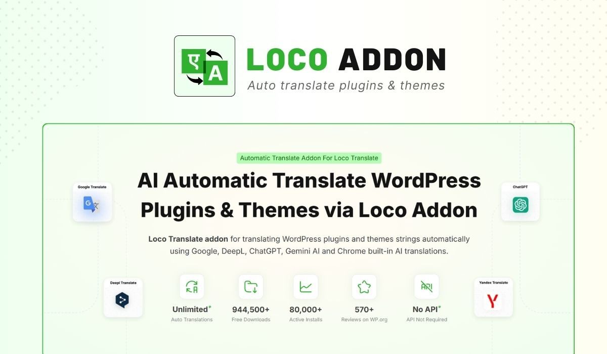 LocoAI v2.2.5 – Loco Translate (Pro)自动翻译插件下载