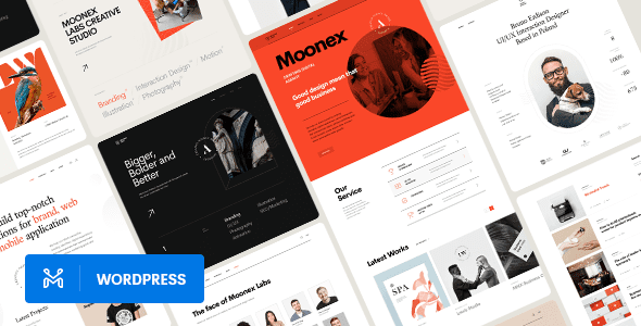 Moonex v1.1.0 – 代理和作品集 WordPress 主题下载
