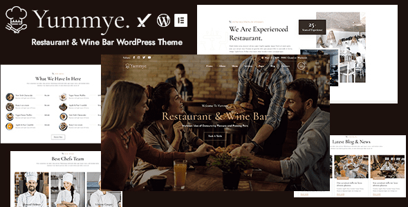 Yummye v1.0.0 餐厅和酒吧WordPress主题下载