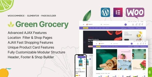 Green Grocery v1.2.2 网上超市和有机食品电子商务主题下载