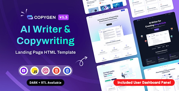 CopyGen v1.3.6 AI作家和文案WordPress主题下载