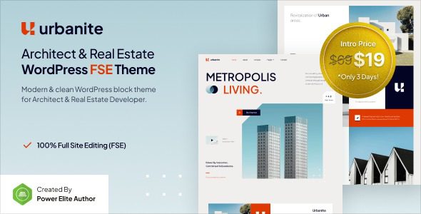 Urbanite v1.0.0 建筑师和房地产WordPress主题下载
