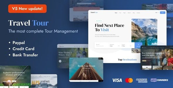 Travel Tour v5.5.0 旅行预订 WordPress主题下载