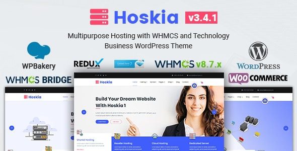 Hoskia v3.6.1 多用途主机的WHMCS 主题下载