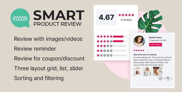 Smart Product Review For WooCommerce v2.0.4 WooCommerce 的智能产品评论插件下载