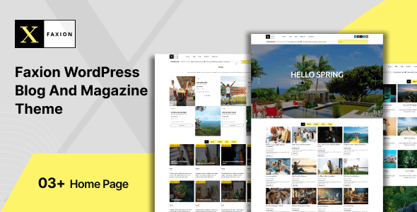 Faxion v1.0.0 时尚杂志 WordPress 主题下载