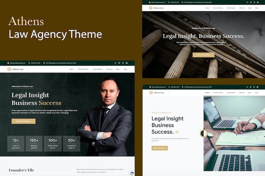 Athens v1.1.6 律师事务所 WordPress 主题下载