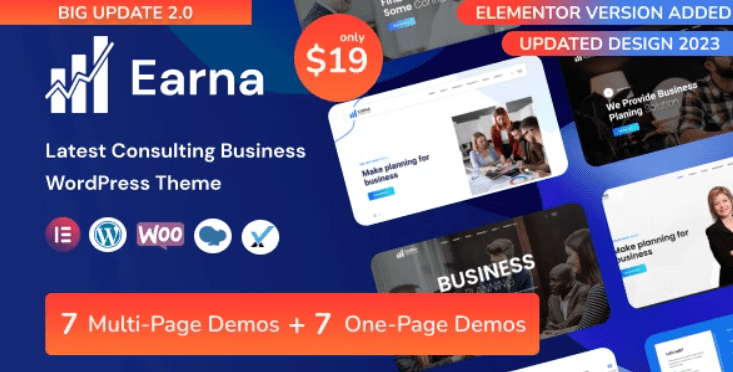 Earna v1.1.2 咨询业务 WordPress 主题下载