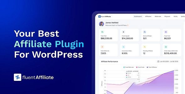 FluentAffiliate Pro v1.6.5 联盟营销活动wordpress插件下载