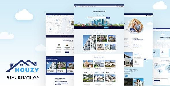 Houzy v3.0 房地产 WordPress 主题下载