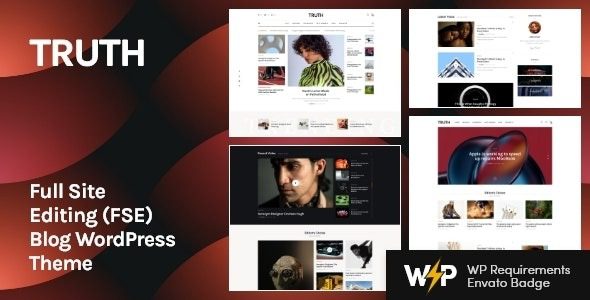 Truth v1.9.0 完整网站编辑 (FSE) 博客 WordPress 主题下载