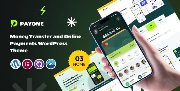 PayOne v1.0.0 – 银行转账和在线支付 WordPress 主题下载