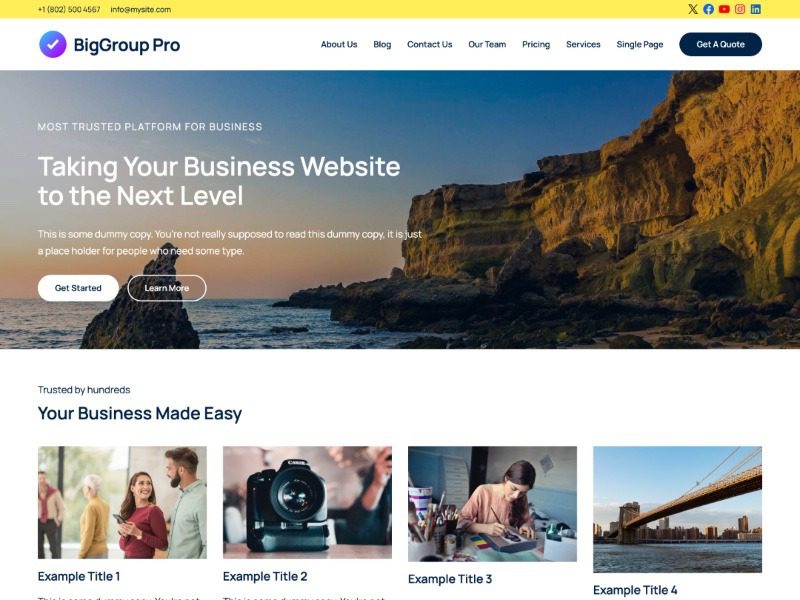 BigGroup Pro v1.0 用途广泛的 WordPress 主题下载