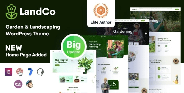 Landco v2.0.1 花园和景观 WordPress 主题下载