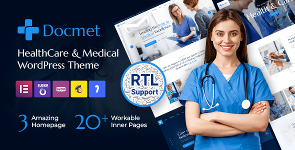 Docmet v1.8 医疗保健和医疗 WordPress 主题下载