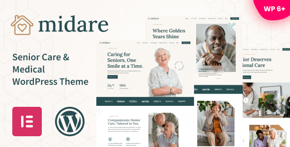 Midare v1.06 老年护理和医疗WordPress主题下载
