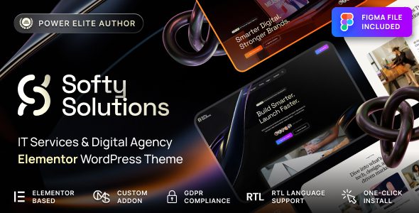 Softy Solutions v1.0.1 – IT 服务和数字代理 WordPress 主题下载