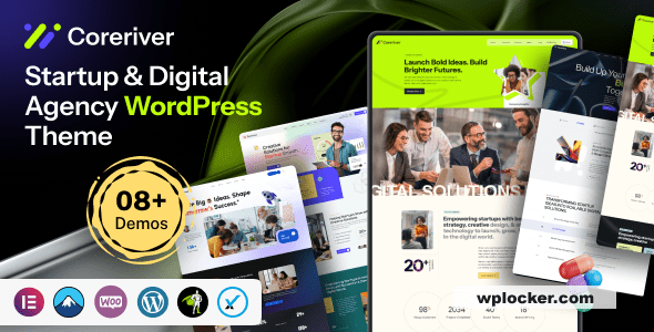 Coreriver v1.0.0 – 初创企业和数字代理机构 WordPress 主题下载
