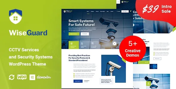 WiseGuard v1.1.7 CCTV 和安全系统 WordPress 主题下载