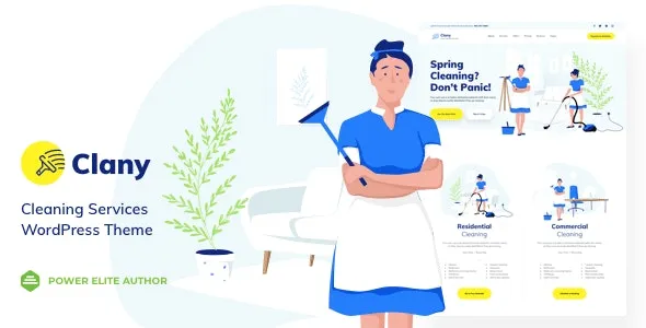 Clany v35.0 清洁服务 WordPress 主题下载