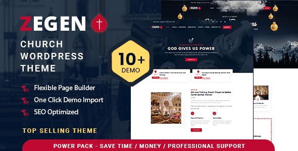 Zegen v3.0.0 – 教会 WordPress 主题下载