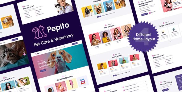 Pepito v1.0 – 宠物护理和兽医模板下载