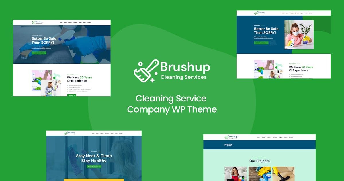 Brushup v1.3 清洁服务公司 WP 主题下载