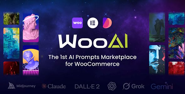 WooPT v1.0.0 – AI 提示市场 WooCommerce 主题主题下载