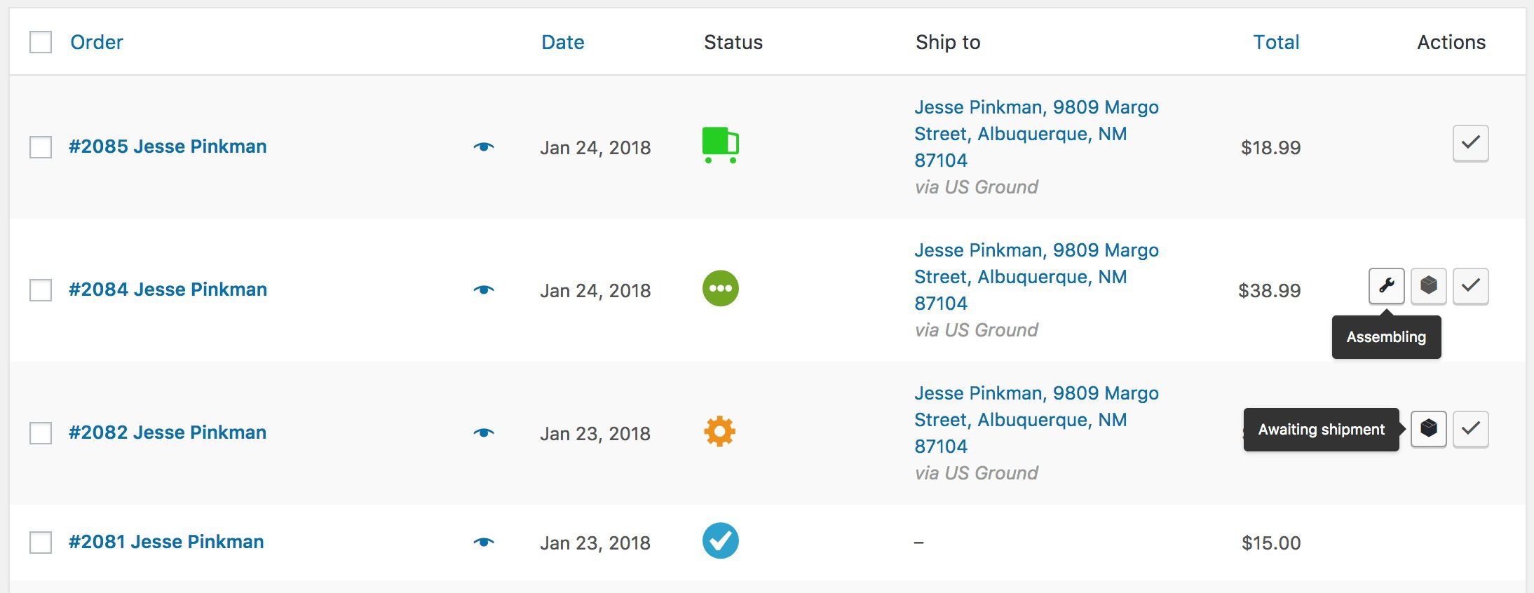 WooCommerce Order Details v3.2 订单详情插件下载