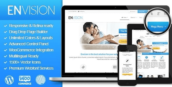 Envision v3.7.0 响应式 Retina 多功能主题下载