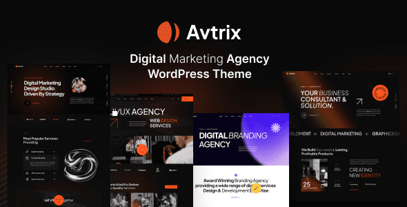 Avtrix v1.1.0 – 数字营销机构 WordPress 主题下载