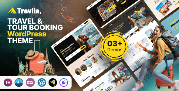 Travlia v1.0.1 – 旅行和旅游预订 WordPress 主题下载