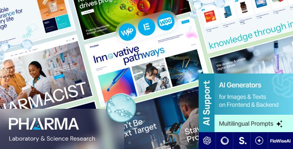 Pharma v1.11.0 – 实验室和科学研究 WordPress 主题下载
