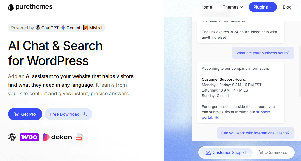 AI Chat & Search Pro (ChatBot) 2.1.2 ai聊天搜索wordpress插件下载