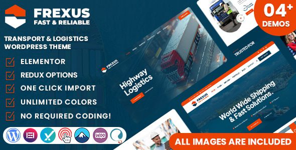 Frexus v1.0.0 – 运输与物流 WordPress 主题下载