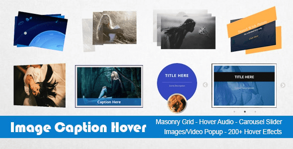 Image Caption Hover Pro WordPress Plugin v20.0 图像标题悬停效果专业版 WordPress 插件下载