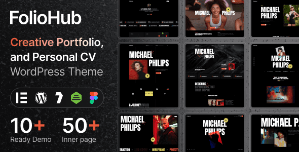 FolioHub v1.0.0 个人Portfolio WordPress 主题下载