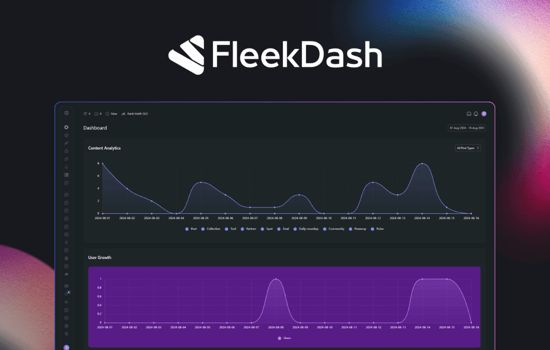 FleekDash V2 (Beta Release) v2.6.3.3 WordPress 控制面板工具插件下载