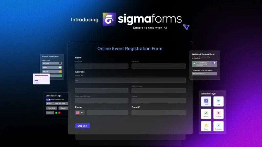 SigmaForms Pro v1.5.0 AI 表单生成器wordpress插件下载