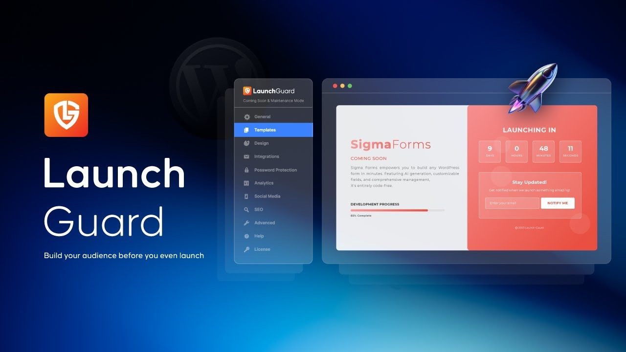 LaunchGuard Pro v1.4.0 即将推出 & 维护模式wordpress插件下载