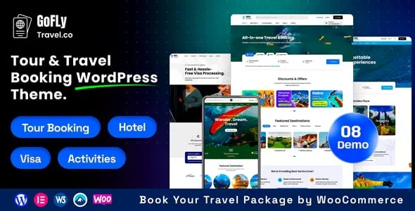 Gofly v1.4.0 旅游预订和旅行社 WordPress 主题下载