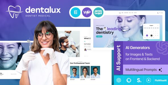 Dentalux v3.3 – 牙医和牙齿矫正 WordPress 主题下载