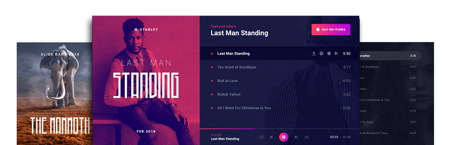 Music Player for Elementor Pro 2.5  音频播放器和播客播放器wordpress插件下载